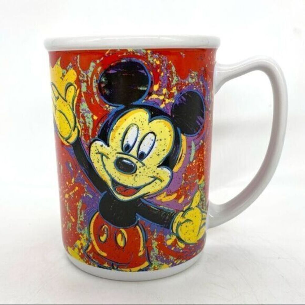 Vintage Disney Walt Disney World Art Paint Scribble Coffee Mug